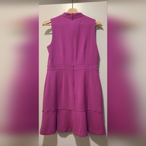 NWT Ann Taylor Doubleweave Mock Neck Flounce Dress - Picture 4 of 4